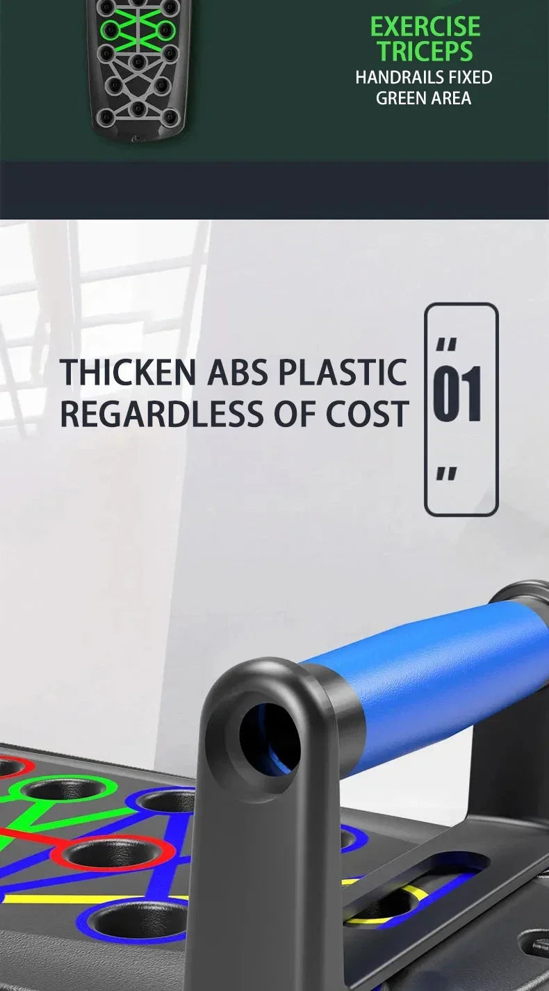 Foldable Push-Up Board Rack for Chest & Abdominal Training – Fitness Equipment for Men & Women