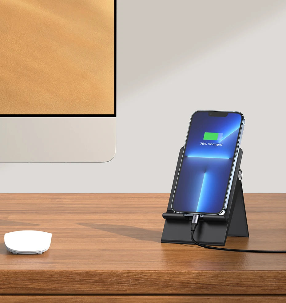 UGREEN Adjustable Foldable Phone Stand – Desk Holder for iPhone 16, 15, 14 Pro Max & Mobile Devices