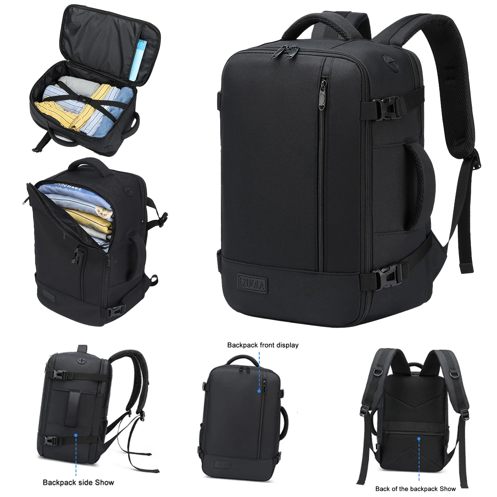 Travel Backpack 40x20x25 – Ryanair Hand Luggage with Laptop Compartment | Portable Luggage for Students, Business People & School | Cabin Bag