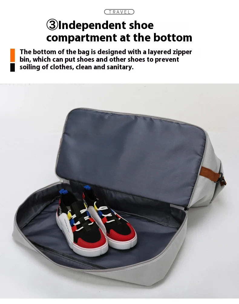 All-in-One Men’s Gym & Travel Bag – Large, Portable, Waterproof Sports Bag