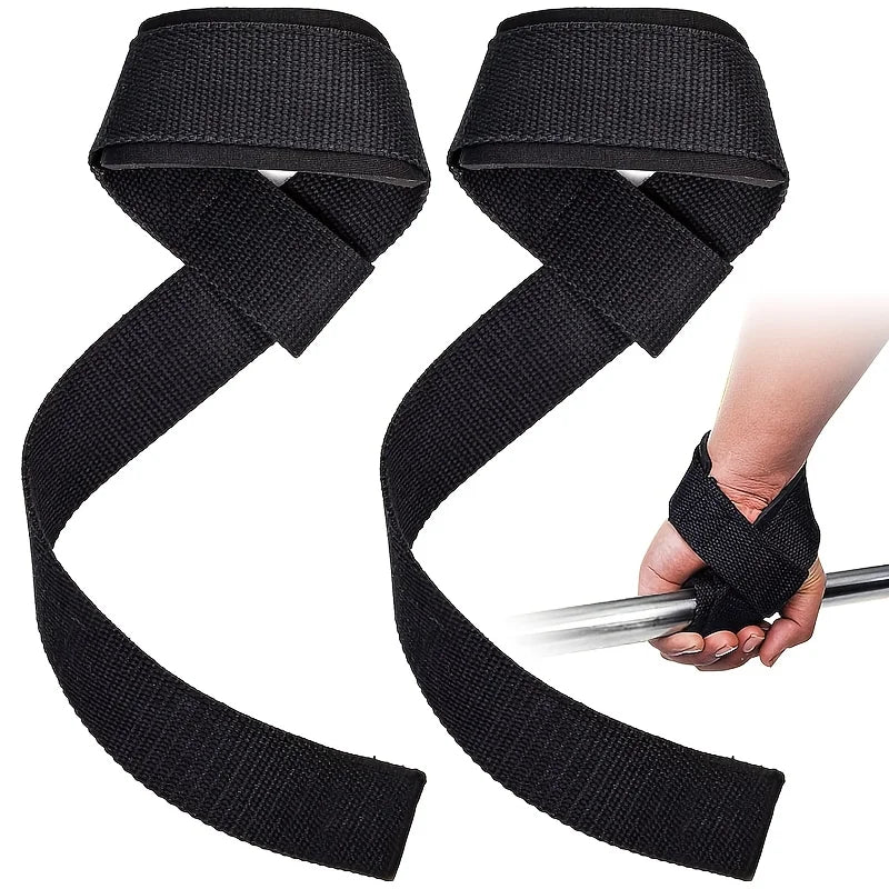 Non-Slip Lifting Straps – 1 Pair Gym Wrist Wraps for Dumbbell & Crossfit Workouts