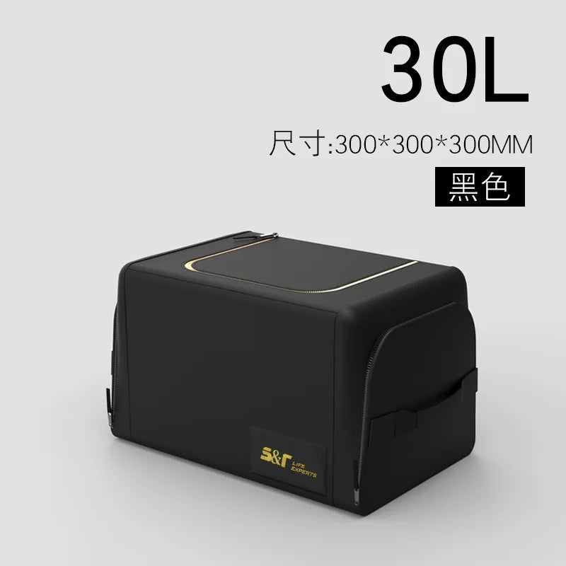 30L-70L Car Luggage Storage Box – Large Capacity Multi-Functional Tool Storage Bag | Oxford Foldable Emergency Storage Box for Car Organization