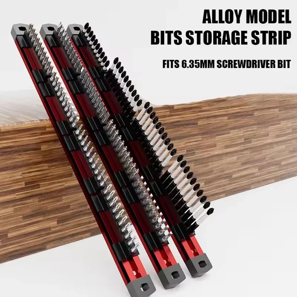 Magnetic Screwdriver Bit Holder – 40-Slot Tool Organizer for DIY, Electrician, Workshop & Garage Storage
