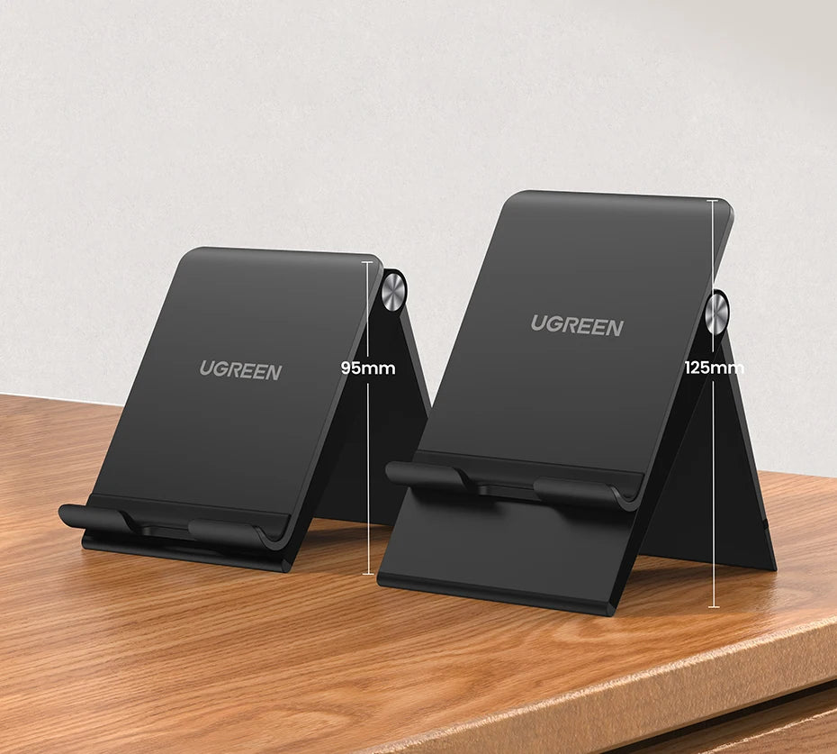 UGREEN Adjustable Foldable Phone Stand – Desk Holder for iPhone 16, 15, 14 Pro Max & Mobile Devices