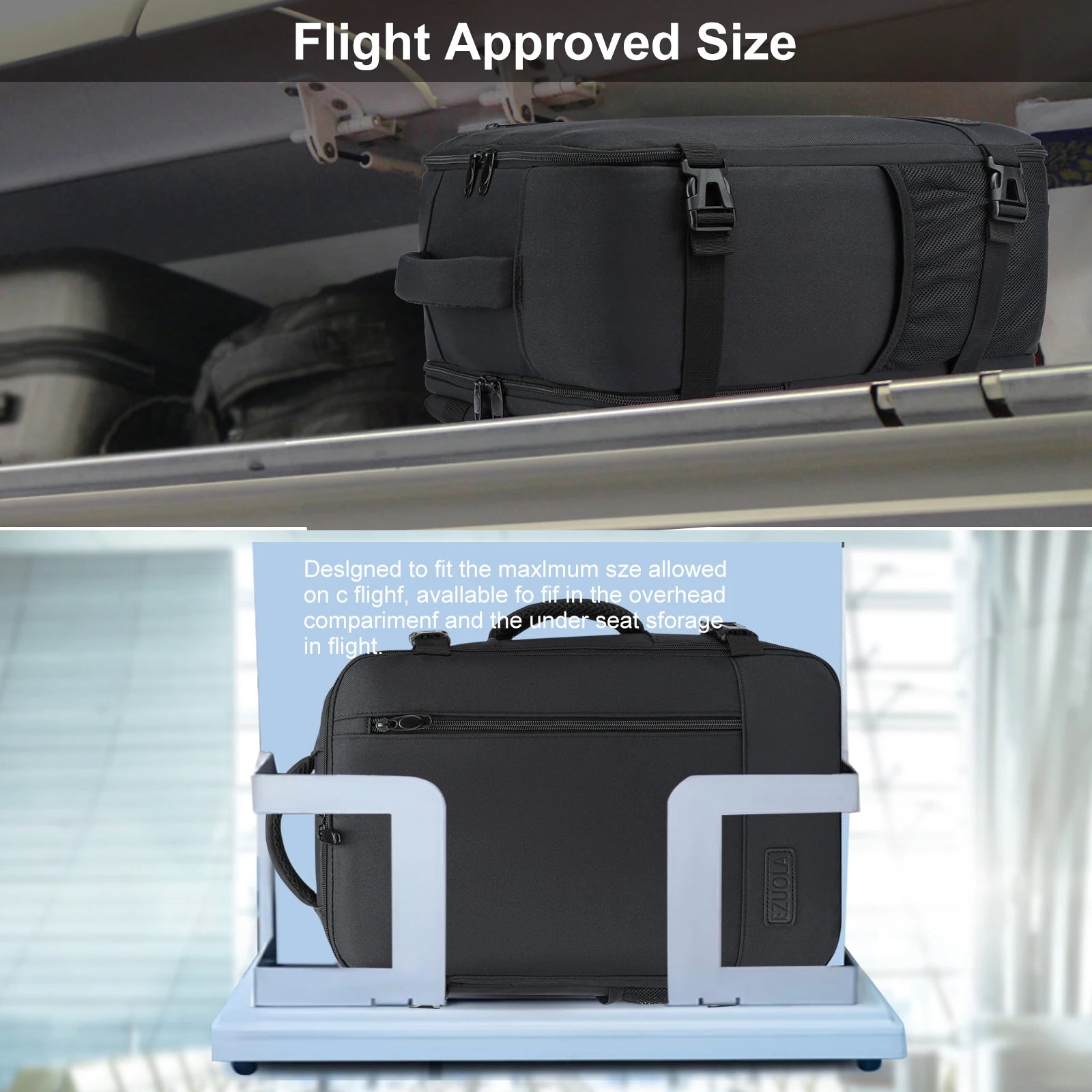 Travel Backpack 40x20x25 – Ryanair Hand Luggage with Laptop Compartment | Portable Luggage for Students, Business People & School | Cabin Bag