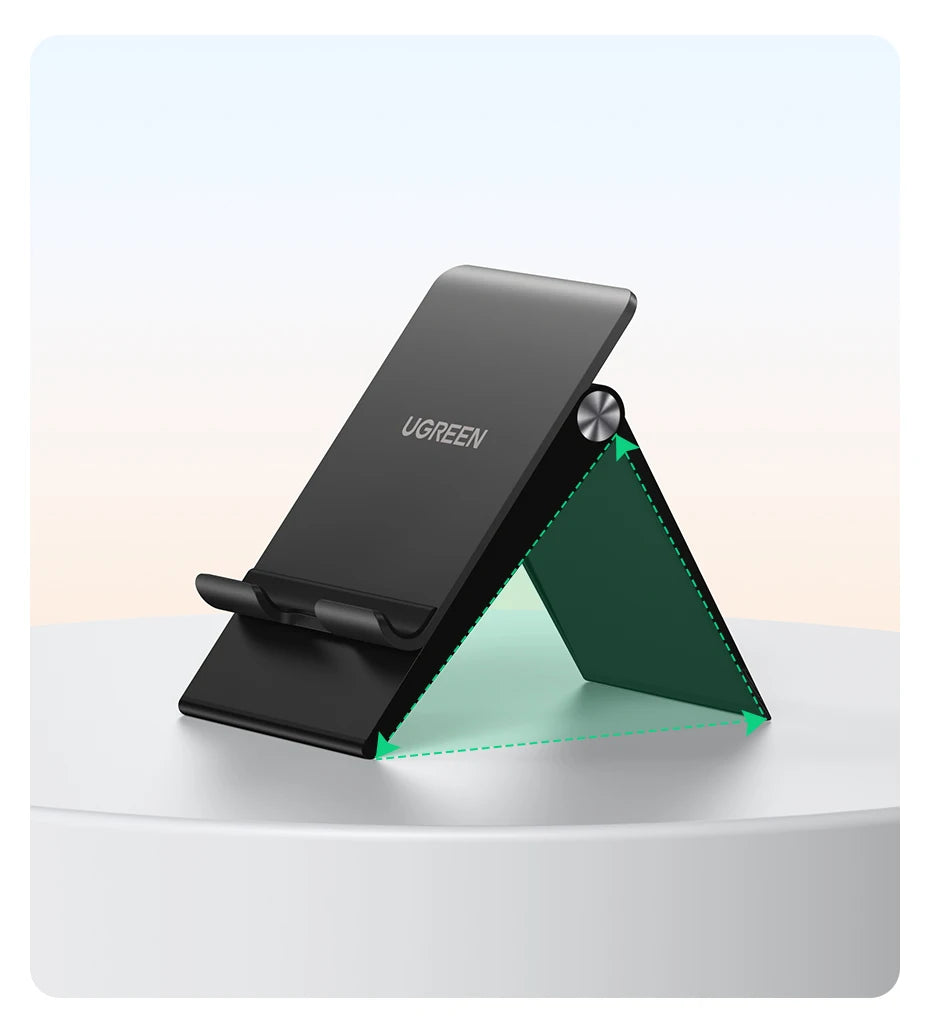 UGREEN Adjustable Foldable Phone Stand – Desk Holder for iPhone 16, 15, 14 Pro Max & Mobile Devices