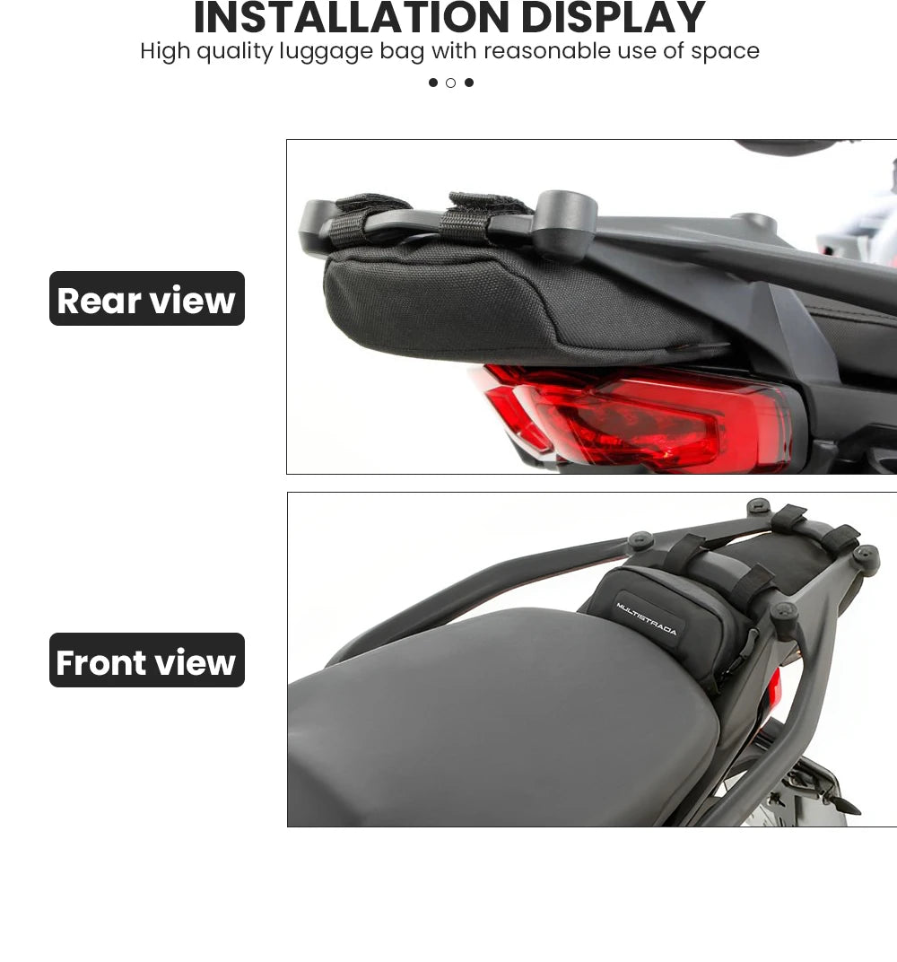 Ducati Multistrada V4 Accessories – Dust-Proof Travel Luggage Rack Under Bag for V4, V4 S & Pikes Peak