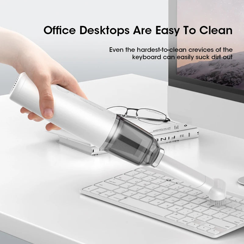 Mini Car Vacuum Cleaner – Wireless Handheld Vacuum with Strong Suction & Low Noise for Convenient Cleaning