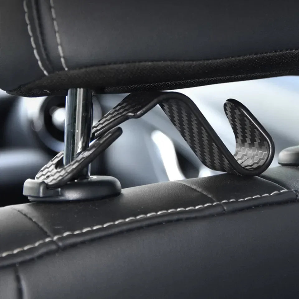 Car Seat Headrest Hooks – Backseat Organizer Hangers | Auto Interior Storage Hook Accessories