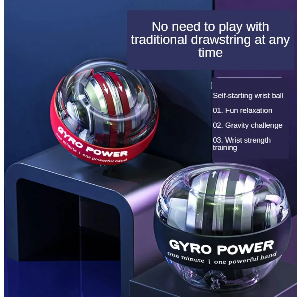 Wristball Glowing Gyroscope – Centrifugal Force Training for Wrist Muscle Relaxation & Arm Fitness