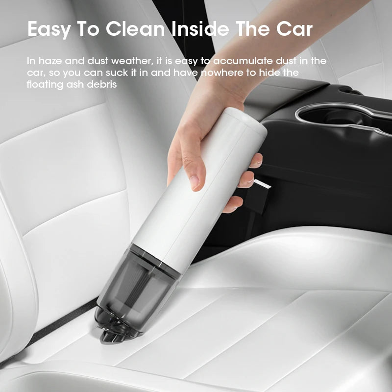 Mini Car Vacuum Cleaner – Wireless Handheld Vacuum with Strong Suction & Low Noise for Convenient Cleaning