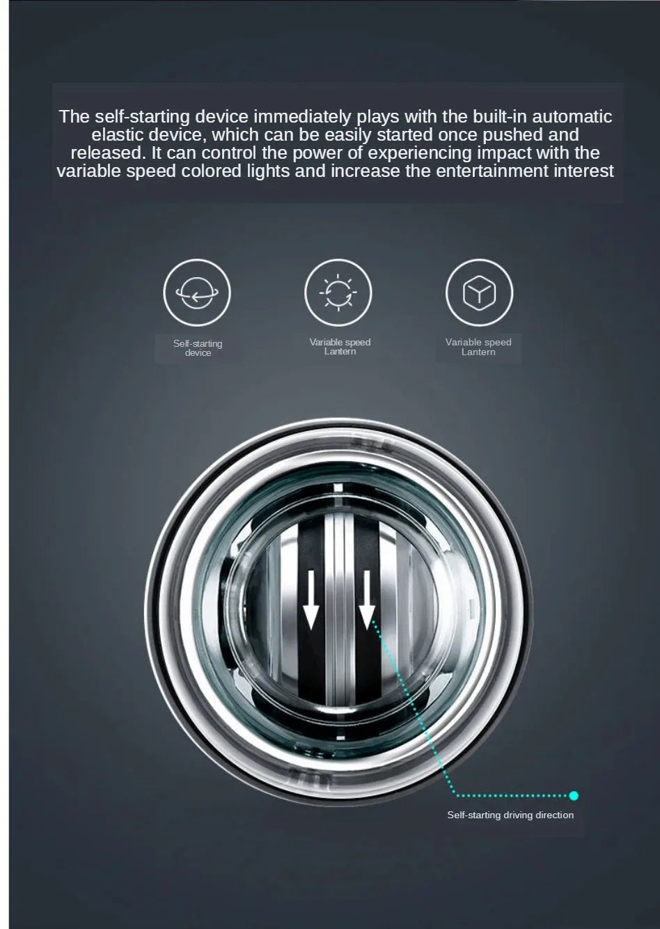 Wristball Glowing Gyroscope – Centrifugal Force Training for Wrist Muscle Relaxation & Arm Fitness