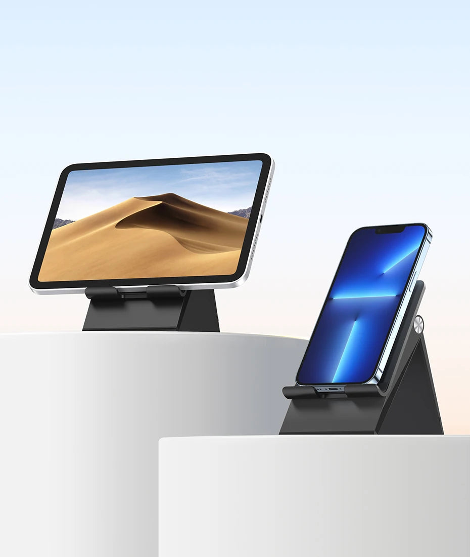 UGREEN Adjustable Foldable Phone Stand – Desk Holder for iPhone 16, 15, 14 Pro Max & Mobile Devices